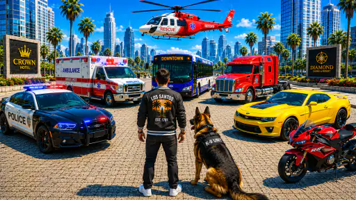 Real Multivehicle Driving Game 7
