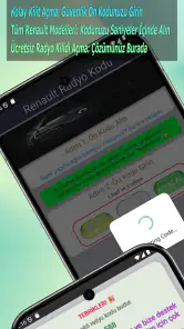 Renault Radyo Kodu screenshot