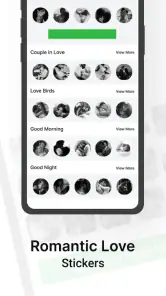 Romantic Kiss Stickers screenshot