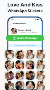 Romantic Stickers Love Romance screenshot