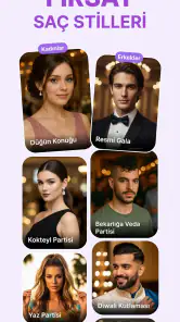 Saç & Sakal:Stil Renk Değiştir screenshot