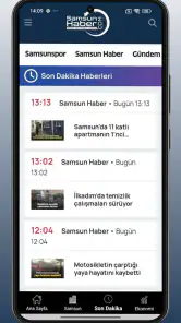 Samsun Haber screenshot