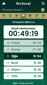 Serhend Takvimi screenshot