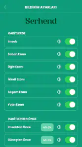 Serhend Takvimi screenshot