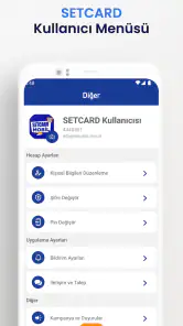 SETCARD Mobil screenshot