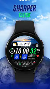 Sharper Clock - Watch Face screenshot