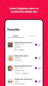 Shop: Favoriler takibinizde screenshot