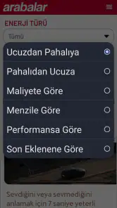 Sıfır Araba Fiyatları screenshot