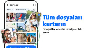 Silinmiş dosyaları kurtarma screenshot