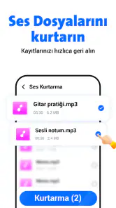 Silinmiş dosyaları kurtarma screenshot