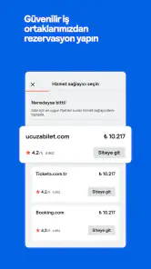 Skyscanner Uçuş/Otel/Araç screenshot