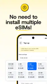 SmartCell: eSim Travel Data screenshot