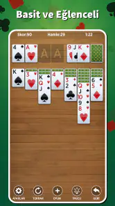Solitaire İnternetsiz Türkçe screenshot