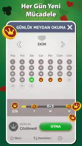 Solitaire İnternetsiz Türkçe screenshot