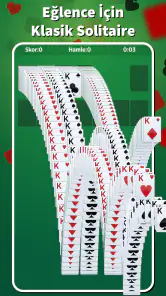 Solitaire İnternetsiz Türkçe screenshot