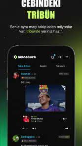 Soloscore: Sosyal & Canlı Skor screenshot
