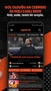 Sporx - Spor Haber, Canlı Skor screenshot