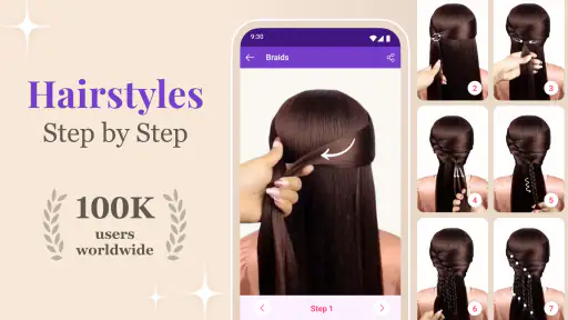 Step by Step Hairstyle App 1