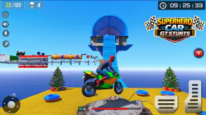 Superhero Car Stunt Mega Ramps screenshot