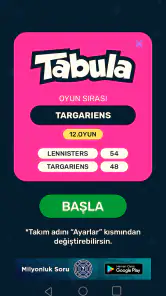 Tabula -Tabu Kelime Oyunu 2025 screenshot