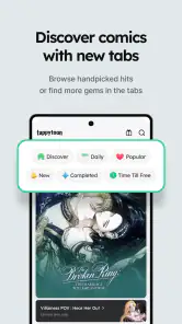Tappytoon Komik, Webtoon Novel screenshot