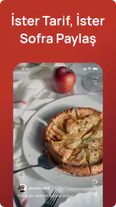 tarifist: yemek sosyal medyası screenshot