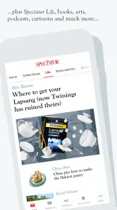 The Spectator Magazine screenshot