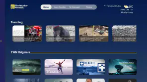 The Weather Network TV App screenshot