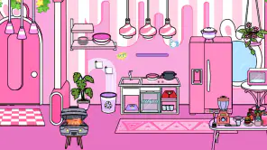 Tizi Şehri - Pembe Ev Dekoru screenshot