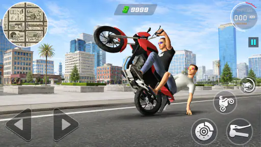 Traffic Bike: Wheelie Stunt 6