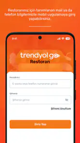 Trendyol Go Restoran Paneli screenshot