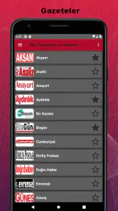 Tüm Gazeteler ve Haberler screenshot