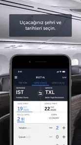 Türk Hava Yolları Uçak Bileti screenshot