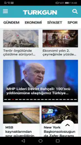 Türkgün Gazetesi screenshot