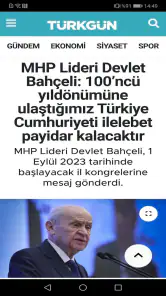 Türkgün Gazetesi screenshot