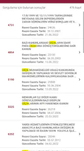 UYAP Mevzuat screenshot