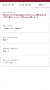 UYAP Mevzuat screenshot