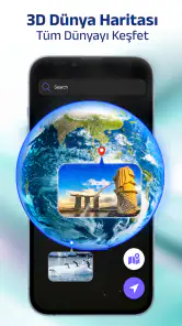 Uydu Haritası: 3D Dünya Uydusu screenshot