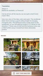 Vindskyddskartan (Shelter Map) screenshot