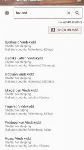 Vindskyddskartan (Shelter Map) screenshot