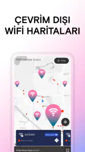 WiFi Şifre Harita Instabridge screenshot
