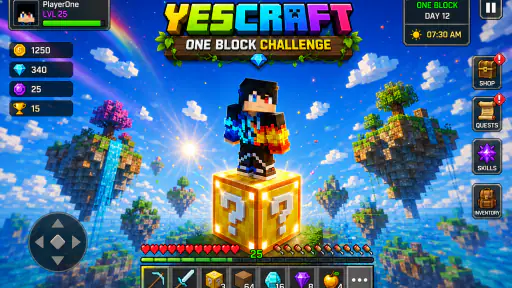 YESCRAFT: One Block Challenge 1