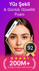 Yüz şekli: Yüz Analizi, AI Saç screenshot