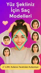 Yüz şekli: Yüz Analizi, AI Saç screenshot