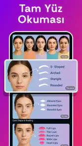 Yüz şekli: Yüz Analizi, AI Saç screenshot