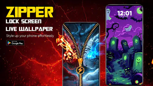 Zipper Lock Screen & Wallpaper 1