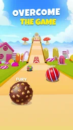 Candy Ball Run - Rolling Games 1